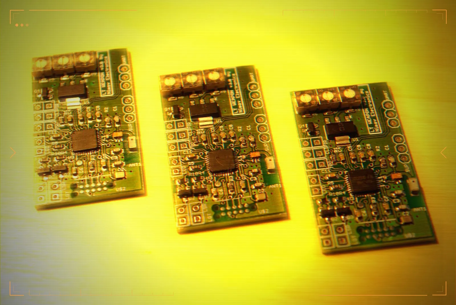 Custom PCBs developed for the platform